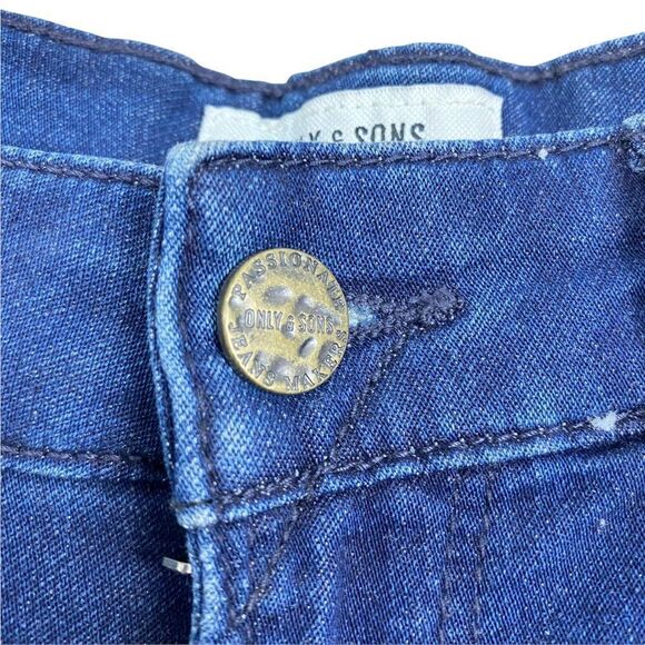 Only & Sons Men's DK Blue Loom Jog Stretch Denim Slim Fit  Jeans US 30 x 32 - Picture 9 of 13